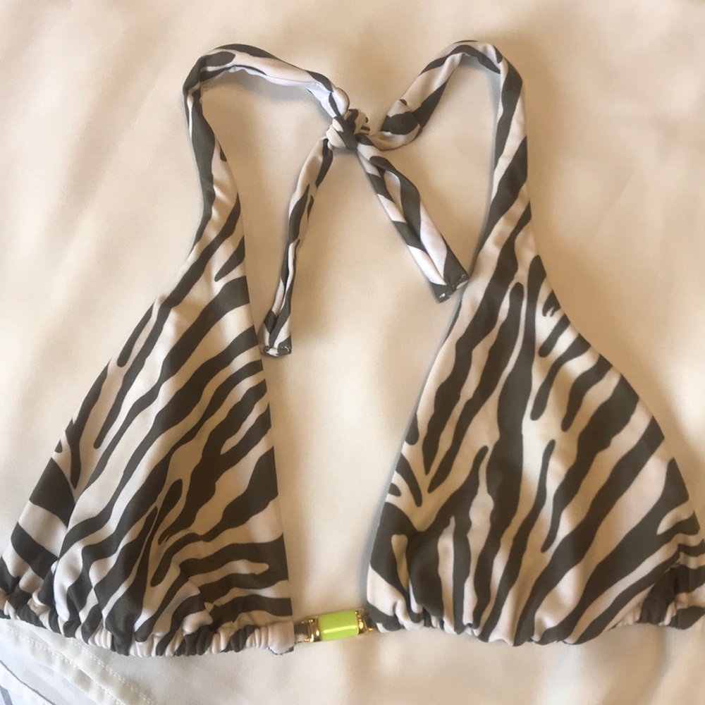 VIX leopard print bikini top Medium